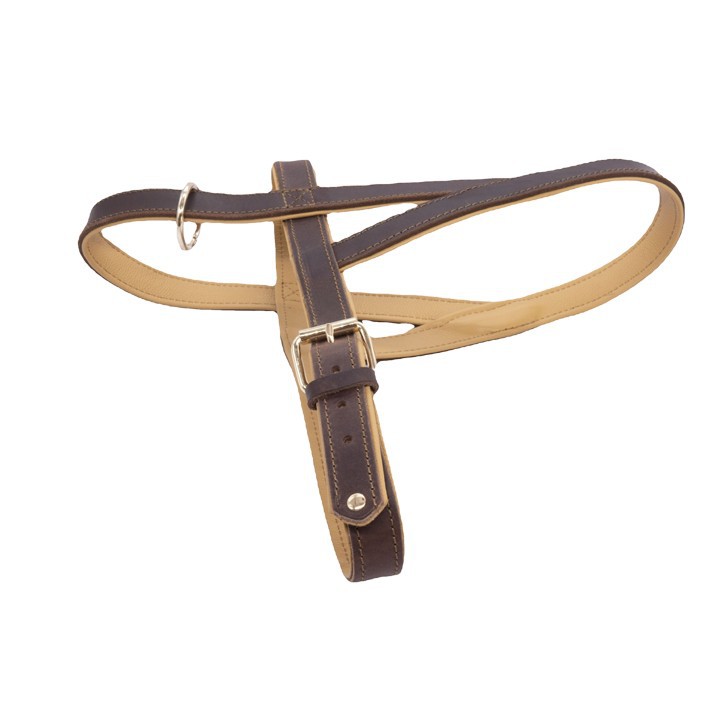 Metal Buckle Leather Dog Harness