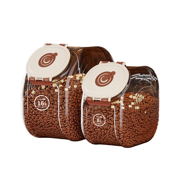 Transparent Dog Food Container