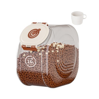 PP lolojumdzīvnieku barības uzglabāšanas trauks